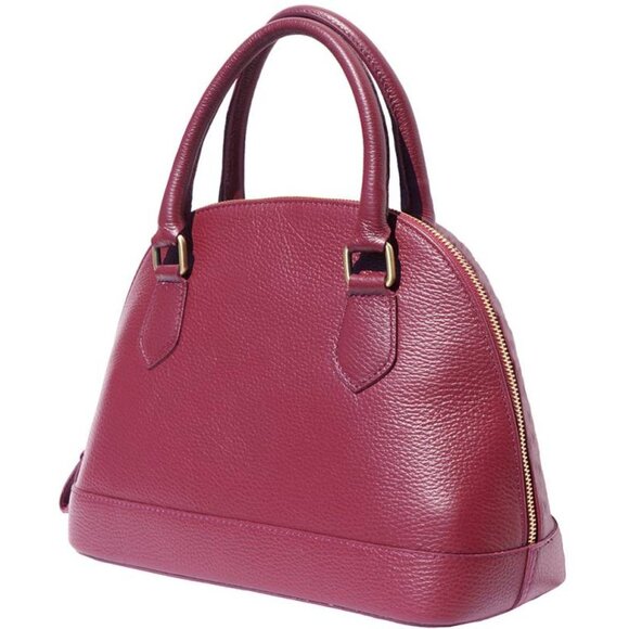 "Bowling Bag" - Italian Leather Handbag - Made in Italy (new without tags) - Picture 1 of 5